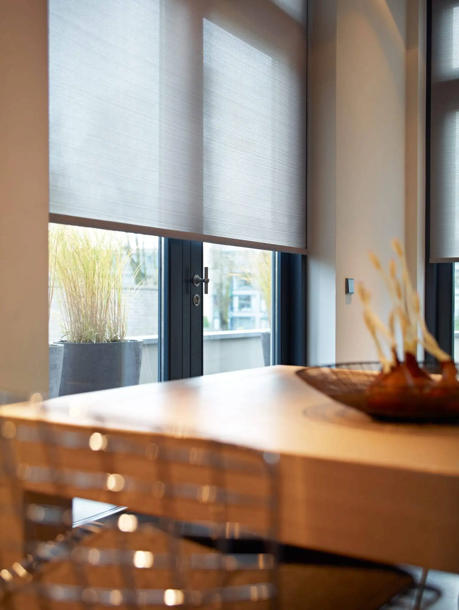 Roller blinds installation detail