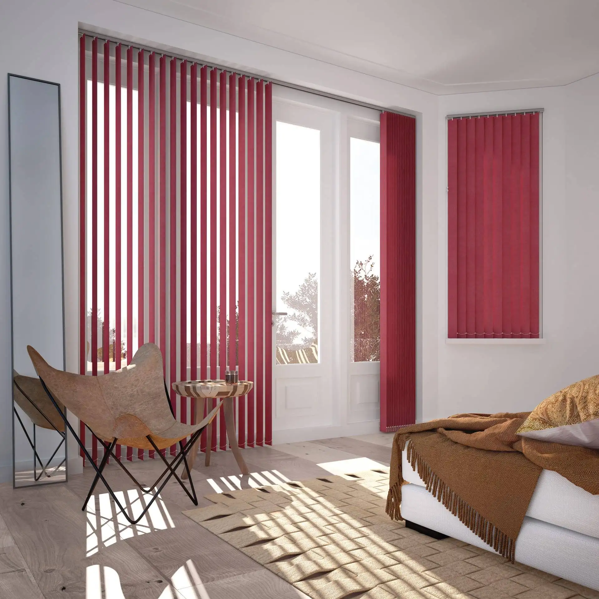 Vertical blinds installation detail